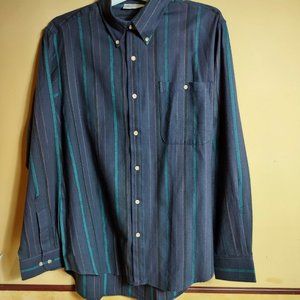 High Profile Men's Button Down Long Sleeve Shirt, Large